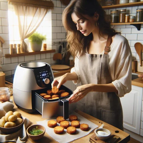 cook hash brown patties in the air fryer