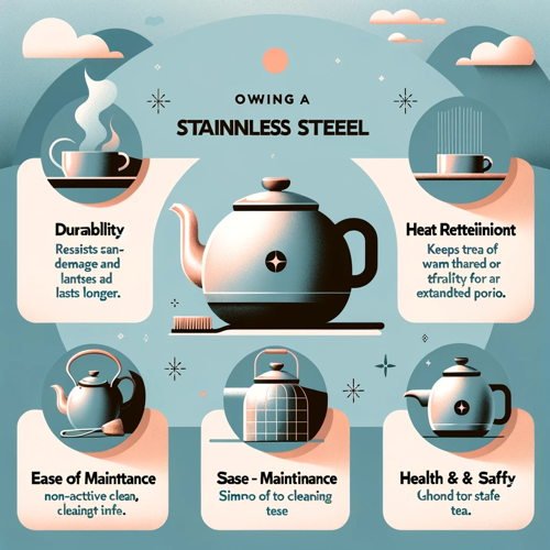 An infographics illustrating the benefits of owning a teapot