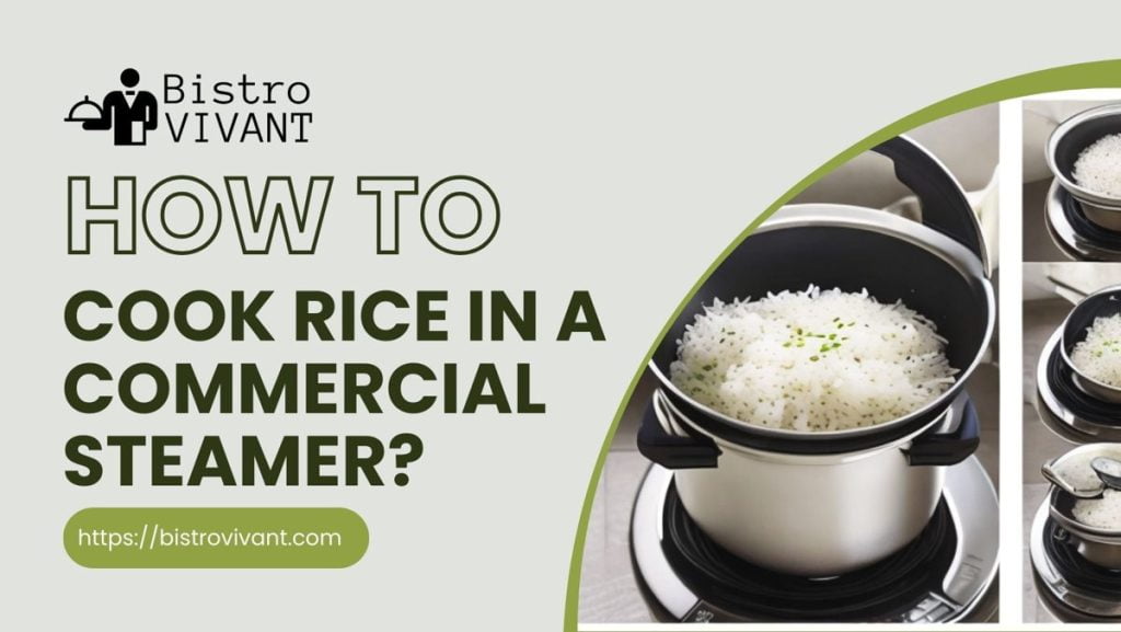 How to cook rice in a commercial steamer
