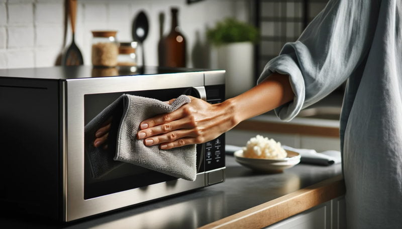 Maintenance and Care for Black Stainless Steel Microwaves