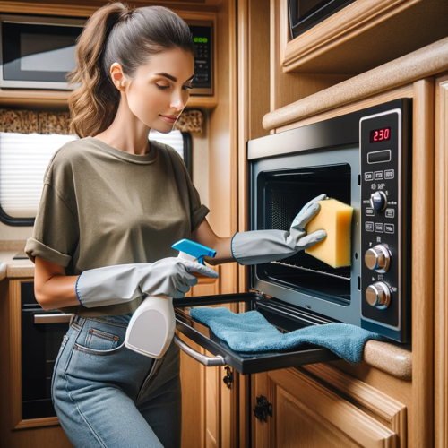 RV microwave convection oven