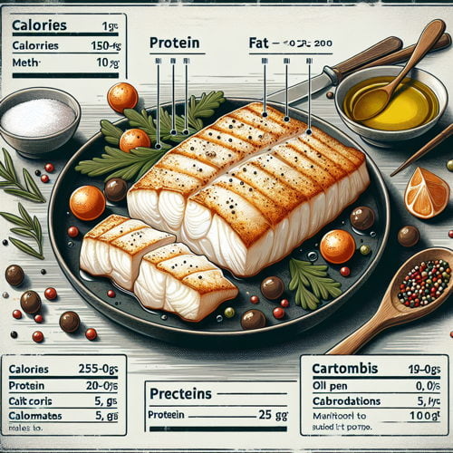 nutritional content of your air fried halibut