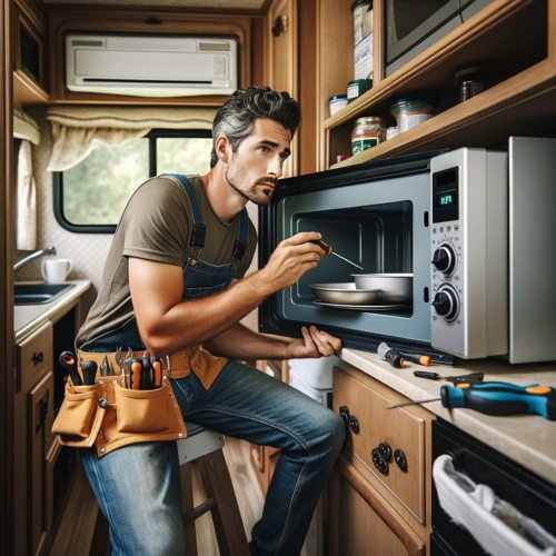 troubleshooting a common issue with an RV microwave convection ove