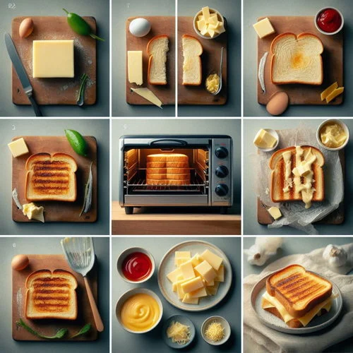 Toaster Oven Grilled Cheese