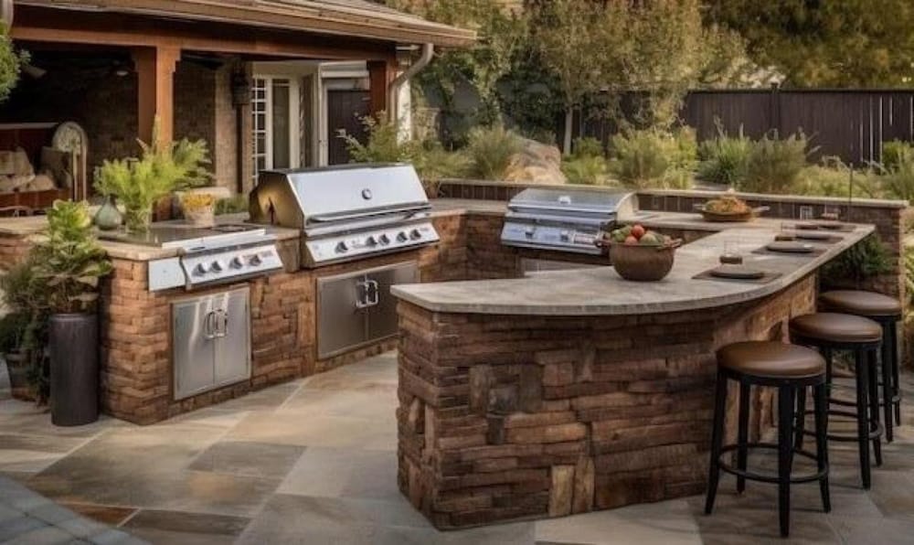 outdoor kitchen